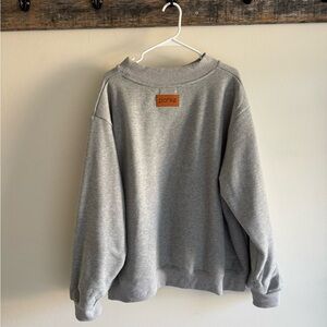 NWOT XL/XXL Mock Neck Varsity Sweatshirt